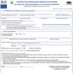 Déclaration de cession d'un véhicule (original)