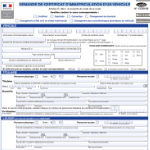 Demande de certificat d'immatriculation (originale)